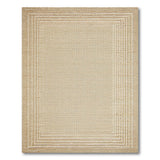 Nested Frame Beige Woven Area Rug