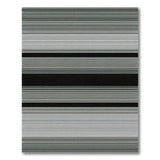 Black and White Geometric Modern Bold Black White Striped Geometric Area Rug