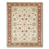 Multi-color and Patterns Ivory Multi-Color Persian Floral Area Rug