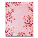Pink Rose Floral Vintage Area Rug