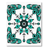 Teal Heritage Tribal Mandala Area Rug