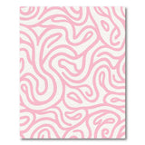 Pink Abstract Area Wavy Pink Abstract Area Rug
