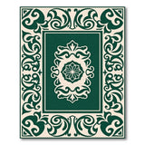Traditional Persian Ornate Emerald Green Medallion Area Rug