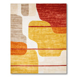 Multi-color and Patterns Geometric Modern Bold Geometric Abstract Multi-Color Area Rug