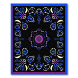 Neon Glow Mandala Persian Area Rug