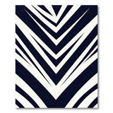 Black and White Geometric Modern Bold Black White Zigzag Geometric Rug