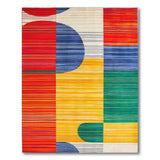 Vibrant Geometric Multi-Color No. 19 Area Rug