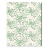 Mint Green Watercolor Floral Area Rug