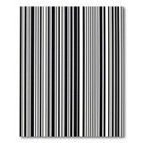 Bold Black White Vertical Stripe No. 40 Area Rug
