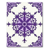 Purple Ornate Persian Mandala Rug