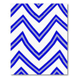 Blue Chevron Zigzag Area Rug