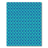 Geometric Modern Blue and Teal Teal Geometric Lattice Area Rug