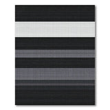 Black and White Modern Black White Striped Area Rug