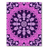Purple Pink Mandala Floral Area Rug