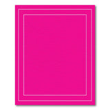 Vibrant Pink Dashed Border Area Rug