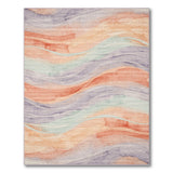 Multi-color and Patterns Pastel Wave Abstract Area Rug