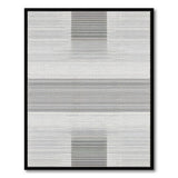 Stripe Black White Geometric Stripe Area Rug