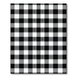 Black and White Rustic Farmhouse Bold Black White Buffalo Check Area Rug