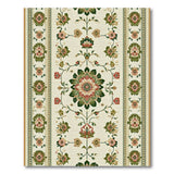 Cream Persian Floral Medallion Area Rug