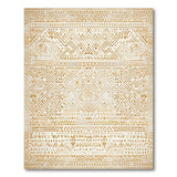 Beige and Neutral Cream Tan Geometric Tribal Area Rug
