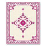 Traditional Persian Pink Elegant Pink Persian Medallion Area Rug