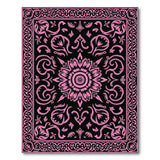 Pink Floral Vintage Vintage Pink Floral Mandala Area Rug