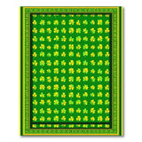 Green Lucky Shamrock Clover Area Rug