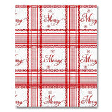 Festive Merry Red Plaid Area Rug