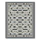 Geometric Black White Area Rug
