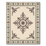 Ornate Persian Star Medallion Area Rug