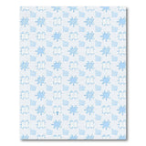 Blue Geometric Camera Splatter Area Rug
