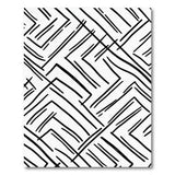 Black and White Geometric Modern Black White Geometric Maze Area Rug