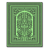 Heritage Tribal Green Heritage Tribal Geometric Area Rug