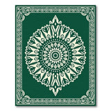 Emerald Green Mandala Persian Area Rug