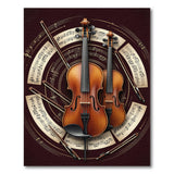 Violin Symphony Brown Area Rug