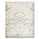 Blue and Teal Heritage Tribal Teal Geometric Heritage Tribal Area Rug