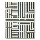 Abstract Black and White Abstract Black White Geometric Area Rug