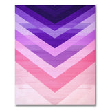 Purple Ombre Chevron Geometric Area Rug