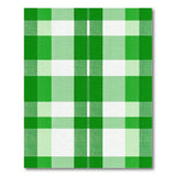 Vibrant Green Gingham Plaid Area Rug
