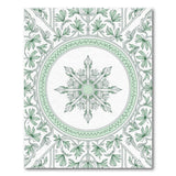 Green Traditional Persian Star Medallion Rug