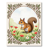 Charming Squirrel Meadow Area Rug