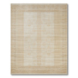 Beige Geometric Border Geometric Modern Area Rug