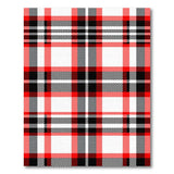 Geometric Modern Bold Red Plaid Check Area Rug