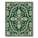 Traditional Persian Ornate Emerald Green Floral Area Rug