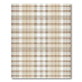 Rustic Farmhouse Neutral Beige Plaid Check Area Rug