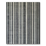 Modern Black White Vertical Stripe Rug