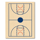Multi-color and Patterns Basketball Court Geometric Area Rug