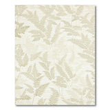 Floral Vintage Delicate Fern Leaf Beige Area Rug