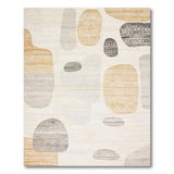 Neutral Abstract Pebble Area Rug