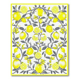Lemon Branch Yellow Fruit Pattern Area Rug
